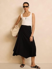 Mint Velvet Jersey Asymmetric Skirt - 圖片 5/8