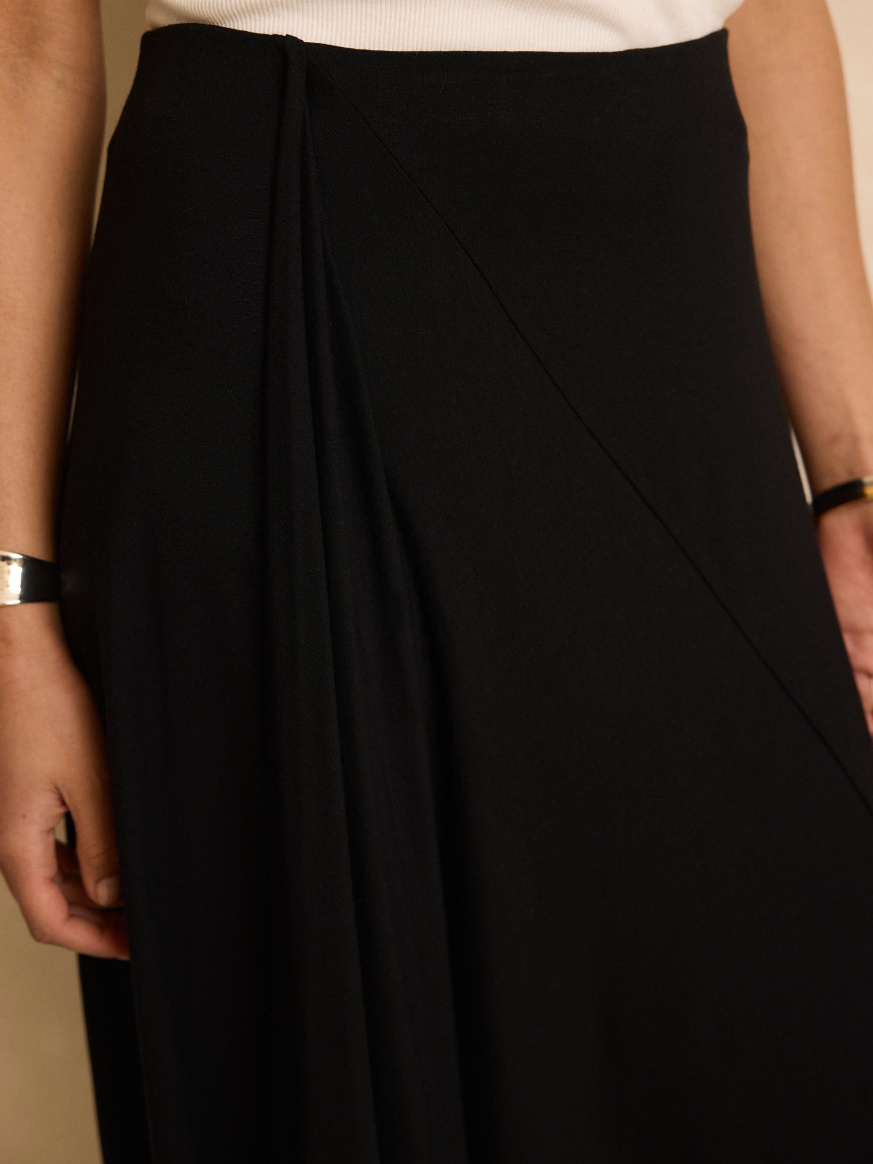 Buy Mint Velvet Black Jersey Asymmetric Skirt from Next Canada