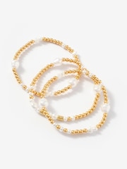 Mint Velvet Gold Tone Multi Friendship Bracelet - Image 3 of 4