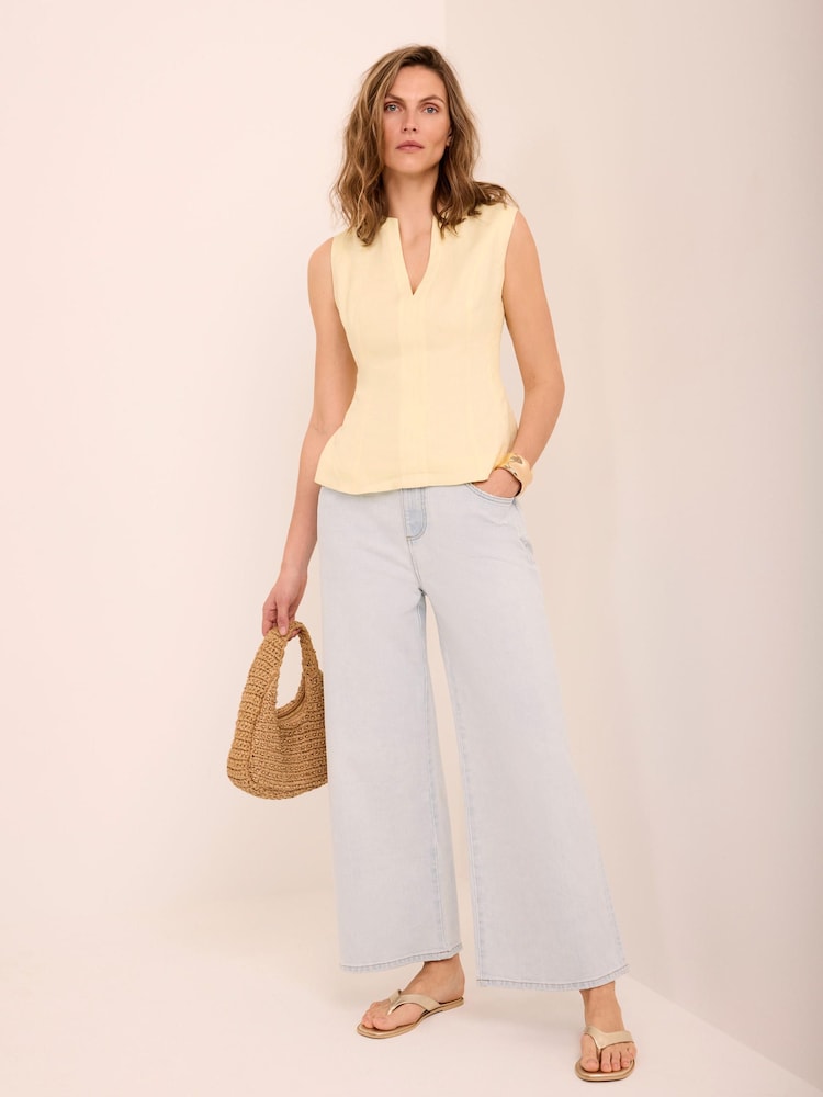 藍色 - Mint Velvet Ankle Wide Leg Jeans - 圖片 1/6