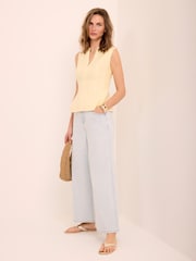 藍色 - Mint Velvet Ankle Wide Leg Jeans - 圖片 2/6