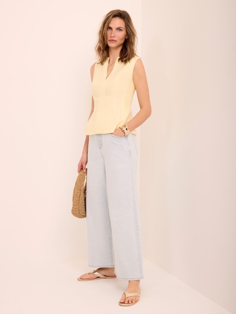 藍色 - Mint Velvet Ankle Wide Leg Jeans - 圖片 2/6