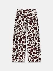 Mint Velvet Brown Floral Print Wide Leg Trousers - Image 5 of 6
