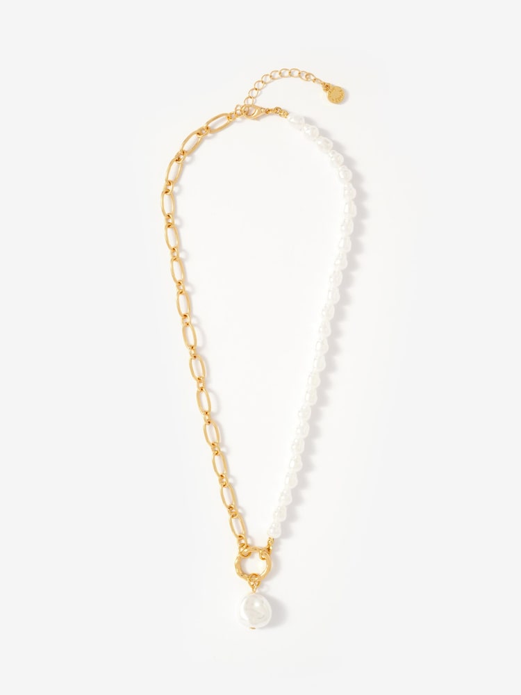 Mint Velvet Chain & Drop Necklace - Imagen 2 de 4