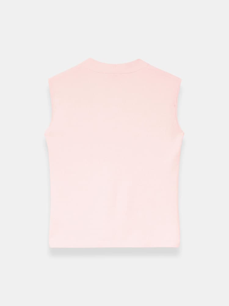 Mint Velvet Pink Wool Blend Sleeveless Knit Top - Image 7 of 7 Mint Velvet Pink Wool Blend Sleeveless Knit Top - Image 7 of 7