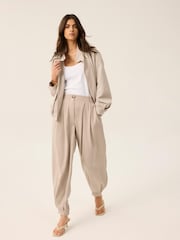 Mint Velvet Natural Balloon Trousers - Image 3 of 8