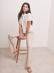 Mint Velvet Brown Relaxed Straight Jeans - Image 3 of 7