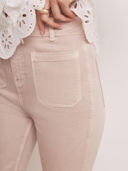 Mint Velvet Brown Relaxed Straight Jeans - Image 4 of 7