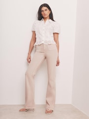 Mint Velvet Brown Relaxed Straight Jeans - Image 5 of 7