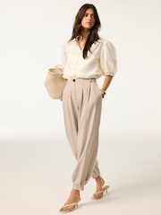 Mint Velvet White Butterfly Detail Blouse - Image 3 of 7