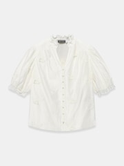 Mint Velvet White Butterfly Detail Blouse - Image 6 of 7