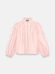 Mint Velvet Pink Embroidered Blouse - Image 6 of 7