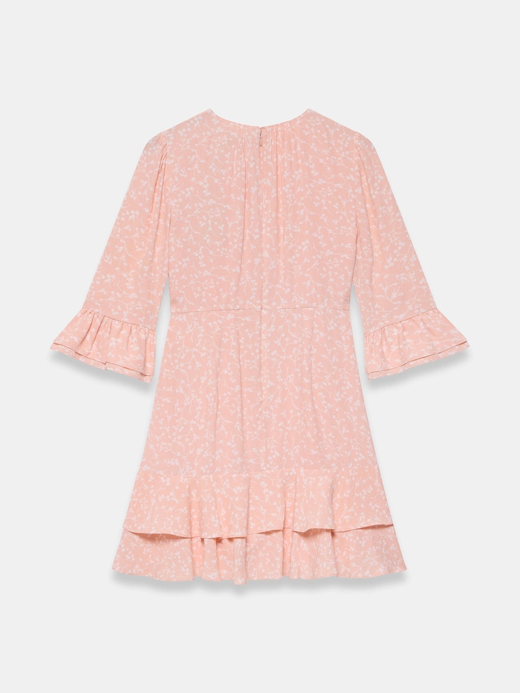 Mint Velvet Pink Floral Print Mini Dress - Image 8 of 8 Mint Velvet Pink Floral Print Mini Dress - Image 8 of 8