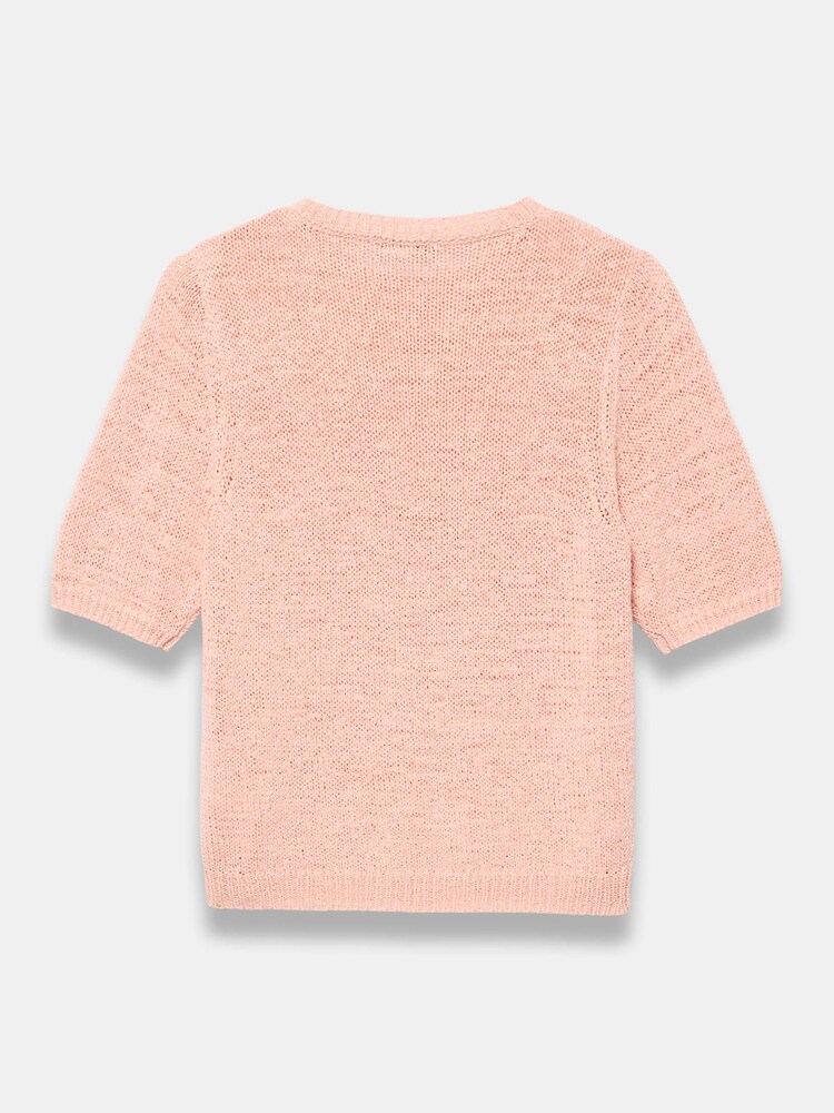 Mint Velvet Pink Cotton Blend Knit Top - Image 7 of 7