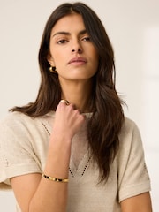 Mint Velvet Natural Metallic Knit Top - Image 2 of 7