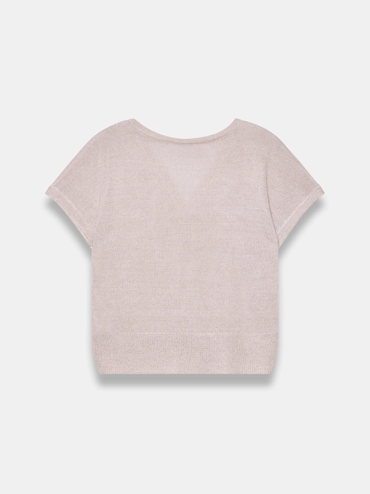 Mint Velvet Natural Metallic Knit Top - Image 7 of 7