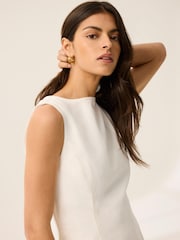 Mint Velvet White Denim Mini Dress - Image 6 of 8