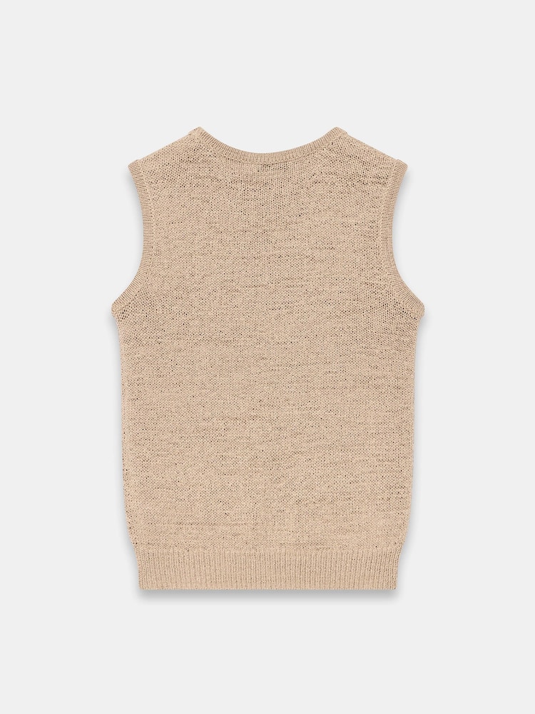 Mint Velvet Brown Cotton Blend Knit Top - Image 8 of 8