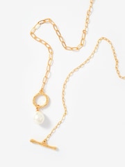 Mint Velvet Gold Tone Lariat Style Necklace - Image 2 of 4