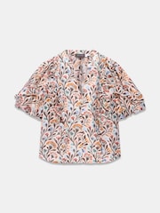 Mint Velvet Orange Floral Print Blouse - Image 6 of 7