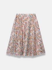 Mint Velvet Orange Floral Print Midi Skirt - Image 6 of 7