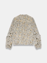 Mint Velvet Cream Floral Print Ruffle Blouse - Image 4 of 4