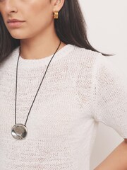 Mint Velvet White Cotton Blend Knit Top - Image 5 of 7