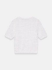 Mint Velvet White Cotton Blend Knit Top - Image 7 of 7