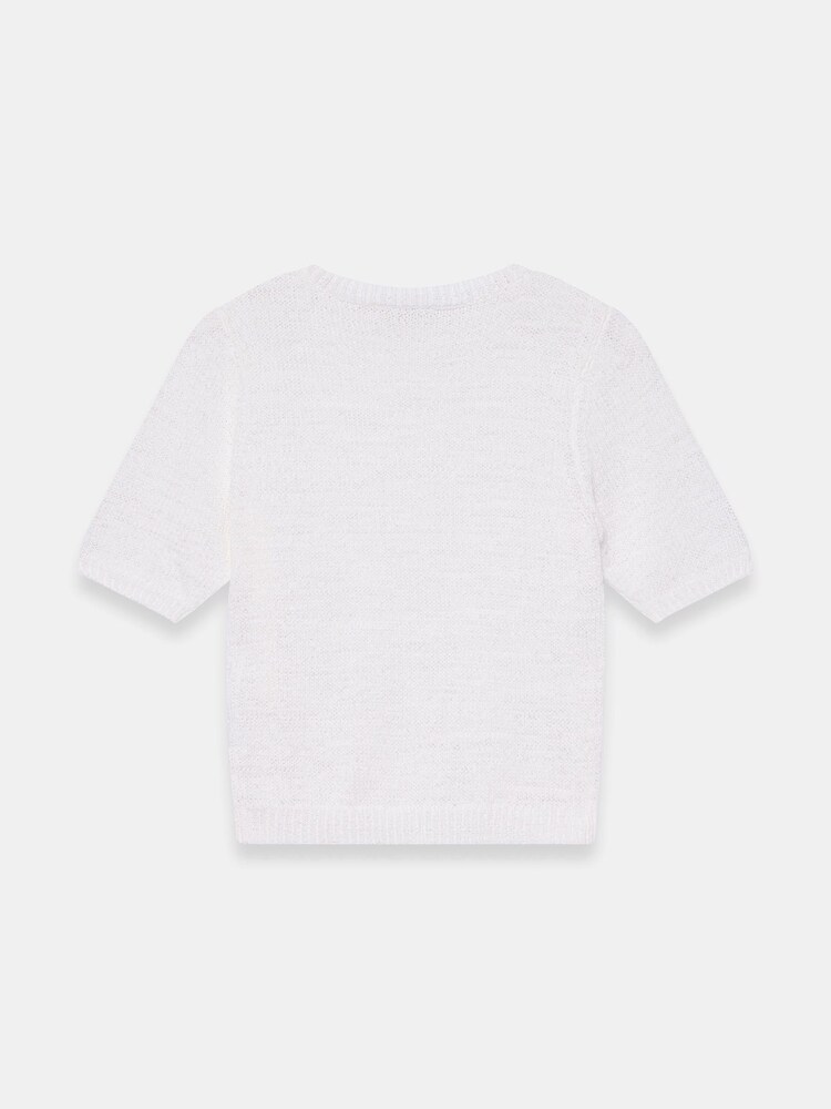 Mint Velvet White Cotton Blend Knit Top - Image 7 of 7