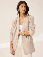 Mint Velvet Natural Single Breasted Blazer - Image 3 of 8