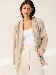 Mint Velvet Natural Single Breasted Blazer - Image 4 of 8