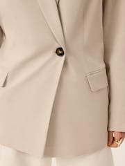 Mint Velvet Natural Single Breasted Blazer - Image 6 of 8