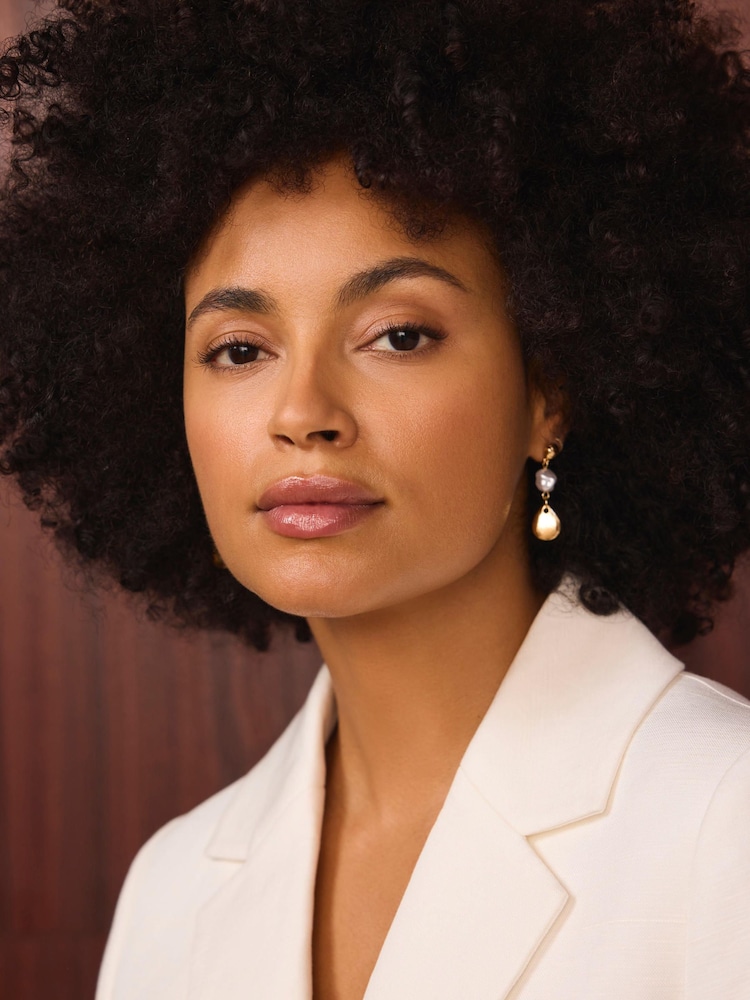 Mint Velvet Gold Tone Drop Earrings - Image 5 of 5 Mint Velvet Gold Tone Drop Earrings - Image 5 of 5