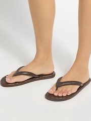 Dune London Brown Lunare Casual Sandals - Image 1 of 6