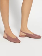 Dune London Pink Heartbeat Ballet Pumps - Image 1 of 6