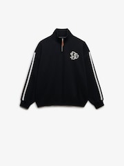 Pulover Superdry Country Club cu fermoar pe jumătate și aplicație decorativă - Imaginea 6 din 7