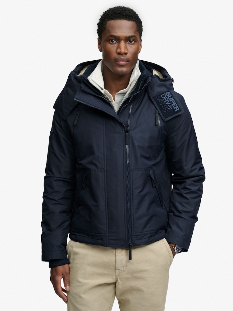 Superdry Blue Hooded Arctic Windcheater Jacket - Image 1 of 8