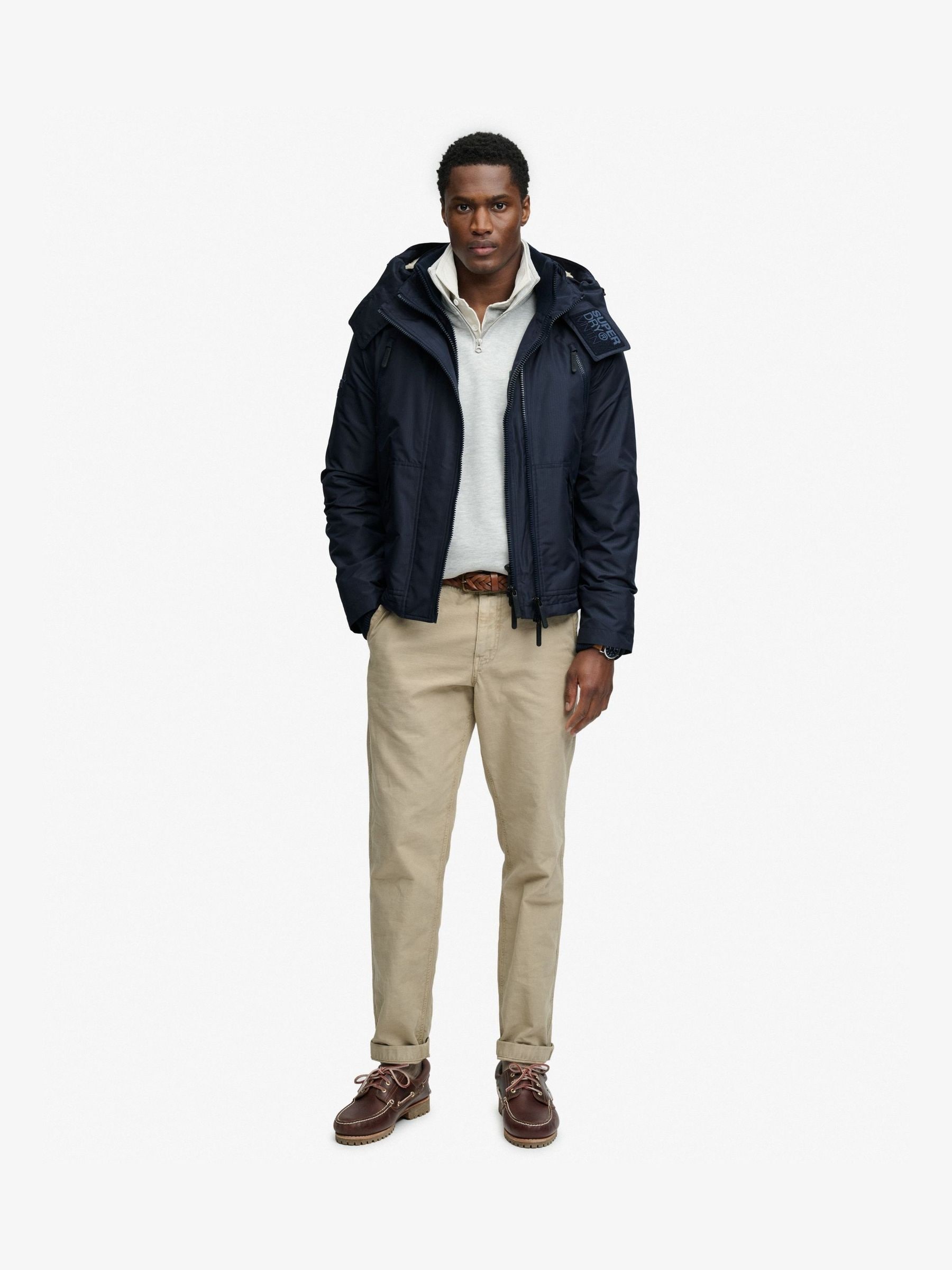 Buy Superdry Blue Hooded Arctic Windcheater Jacket from Next USA