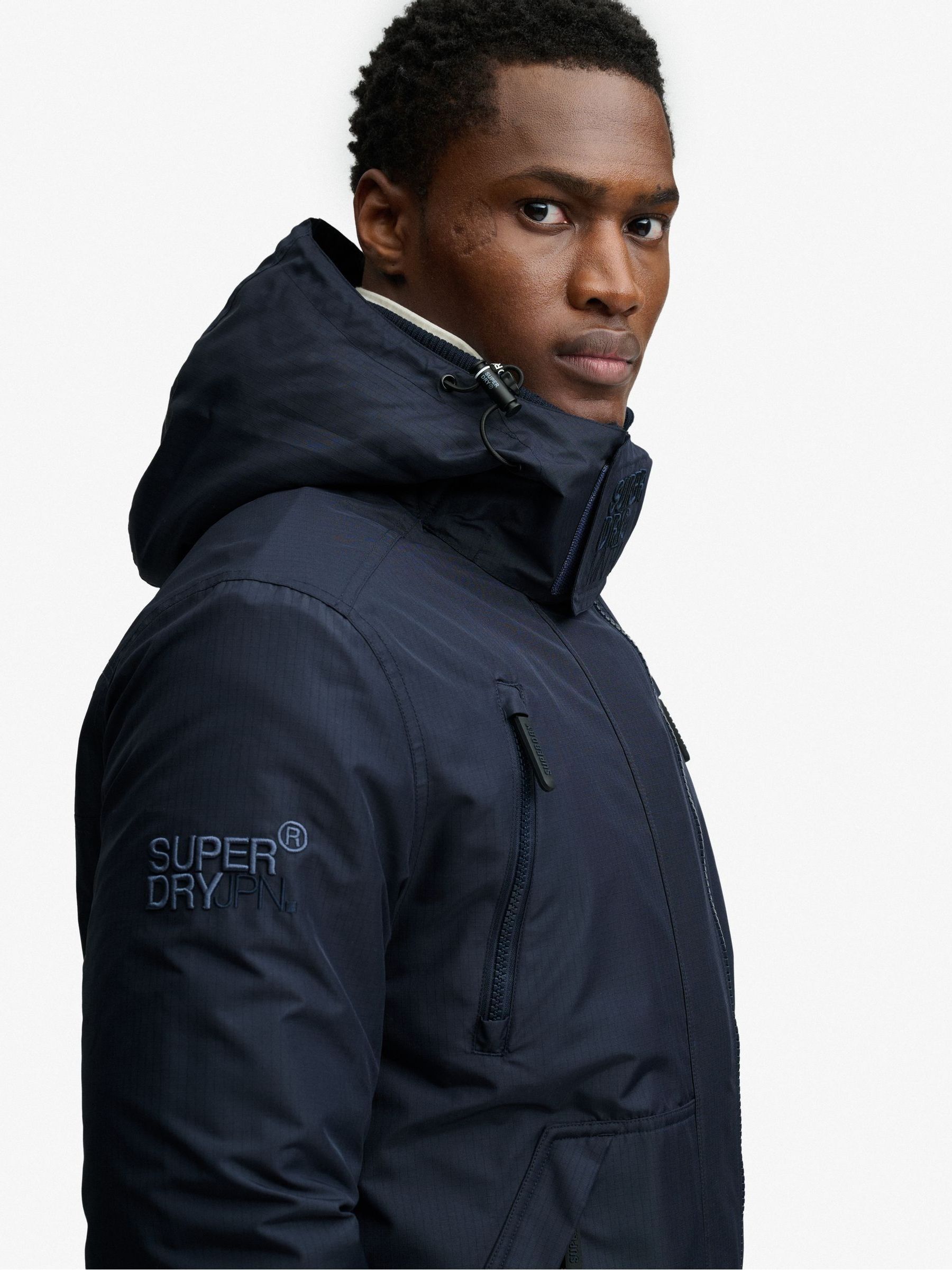 Buy Superdry Blue Hooded Arctic Windcheater Jacket from Next USA
