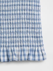 Gap Blue Gingham Smocked Peplum Top (6mths-5yrs) - Image 3 of 3