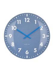 Widdop Blue Duomo Domed Glass Wall Clock - Image 1 of 6