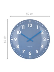 Widdop Blue Duomo Domed Glass Wall Clock - Image 2 of 6