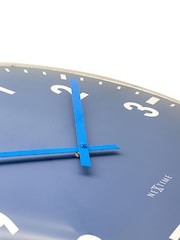 Widdop Blue Duomo Domed Glass Wall Clock - Image 4 of 6
