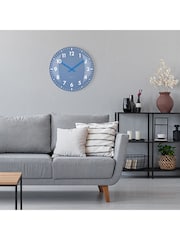 Widdop Blue Duomo Domed Glass Wall Clock - Image 5 of 6