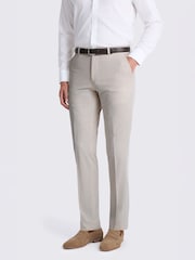 MOSS Natural Tailored Fit Suit Trousers - Image 1 of 3