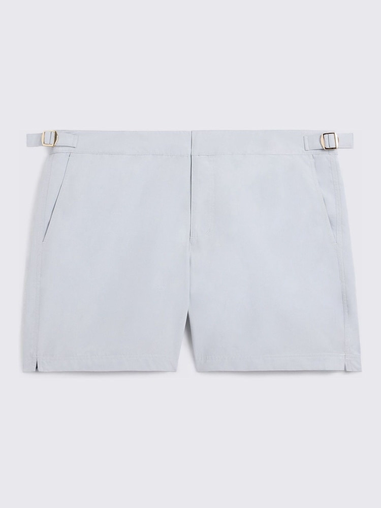 MOSS Blue Smart Swim Shorts - Image 4 of 4 MOSS Blue Smart Swim Shorts - Image 4 of 4