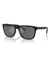 Armani Exchange Black 0Ax4080S Square Sunglasses - Image 1 of 5