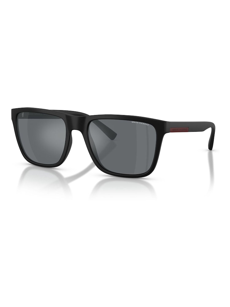 Armani Exchange Black 0Ax4080S Square Sunglasses - Image 1 of 5 Armani Exchange Black 0Ax4080S Square Sunglasses - Image 1 of 5