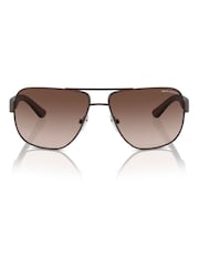 Armani Exchange Brown 0Ax2012S Pilot Sunglasses - Image 4 of 5