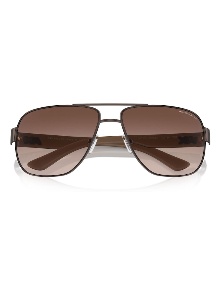 Armani Exchange Brown 0Ax2012S Pilot Sunglasses - Image 5 of 5 Armani Exchange Brown 0Ax2012S Pilot Sunglasses - Image 5 of 5
